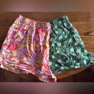 2 Victoria’s Secret PINK sleep boxer shorts XL